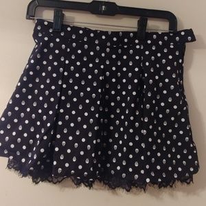 Polka Dot Skull Skirt